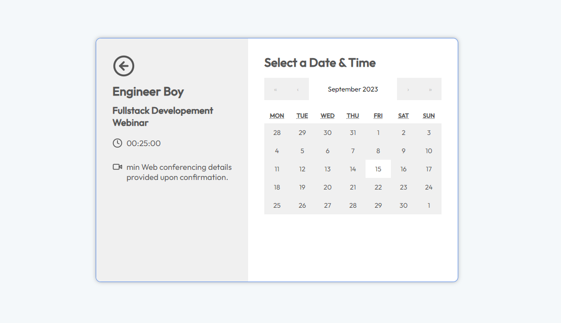 Appointment Scheduling and Booking App - Integrated with google Calendar